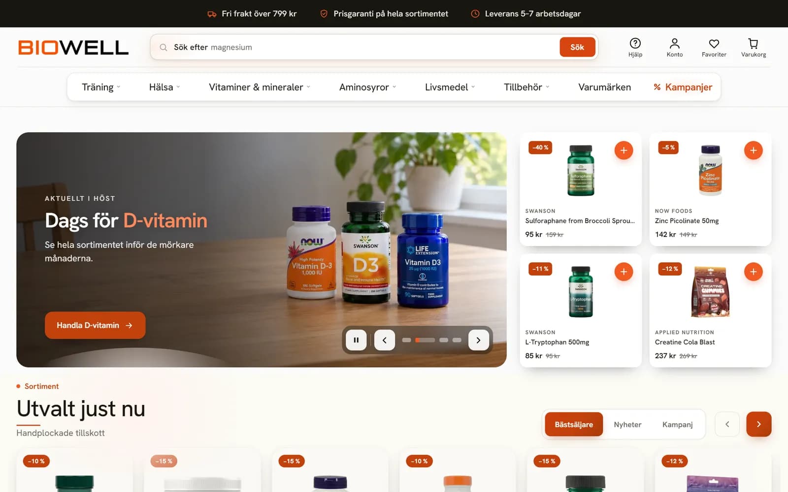 BioWell — Headless ecommerce