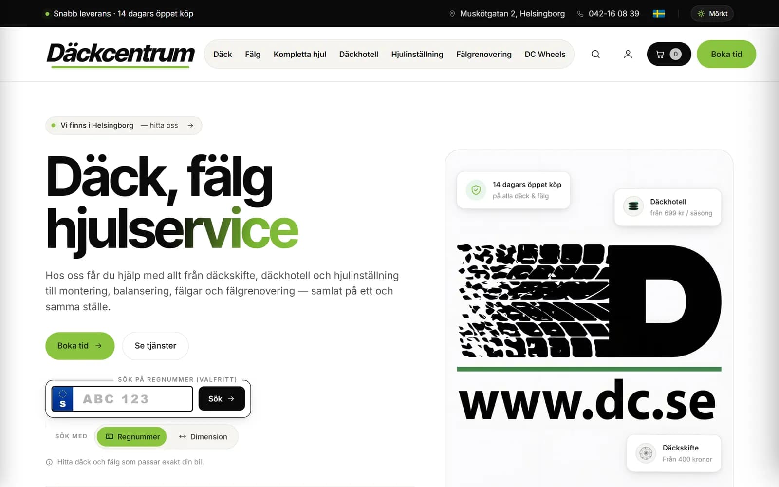 Däckcentrum — Ecommerce + API integration
