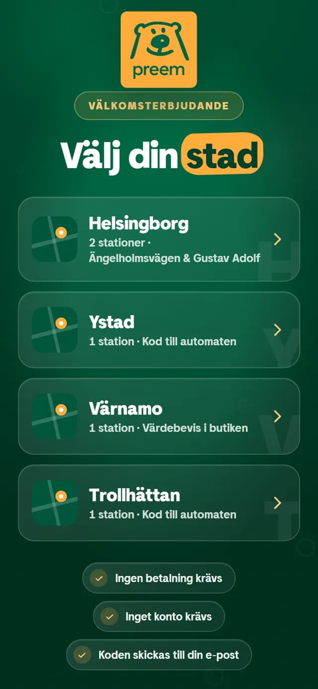 Drivmedelsstation Preem on mobile
